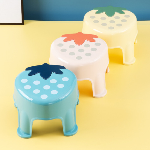 Children's plastic stool thickened home low stool kindergarten small bench baby short plastic chair living room shoe changing stool