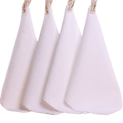 Microfiber gift small towel 25*25 kindergarten baby hand towel plain soft manufacturer wholesale