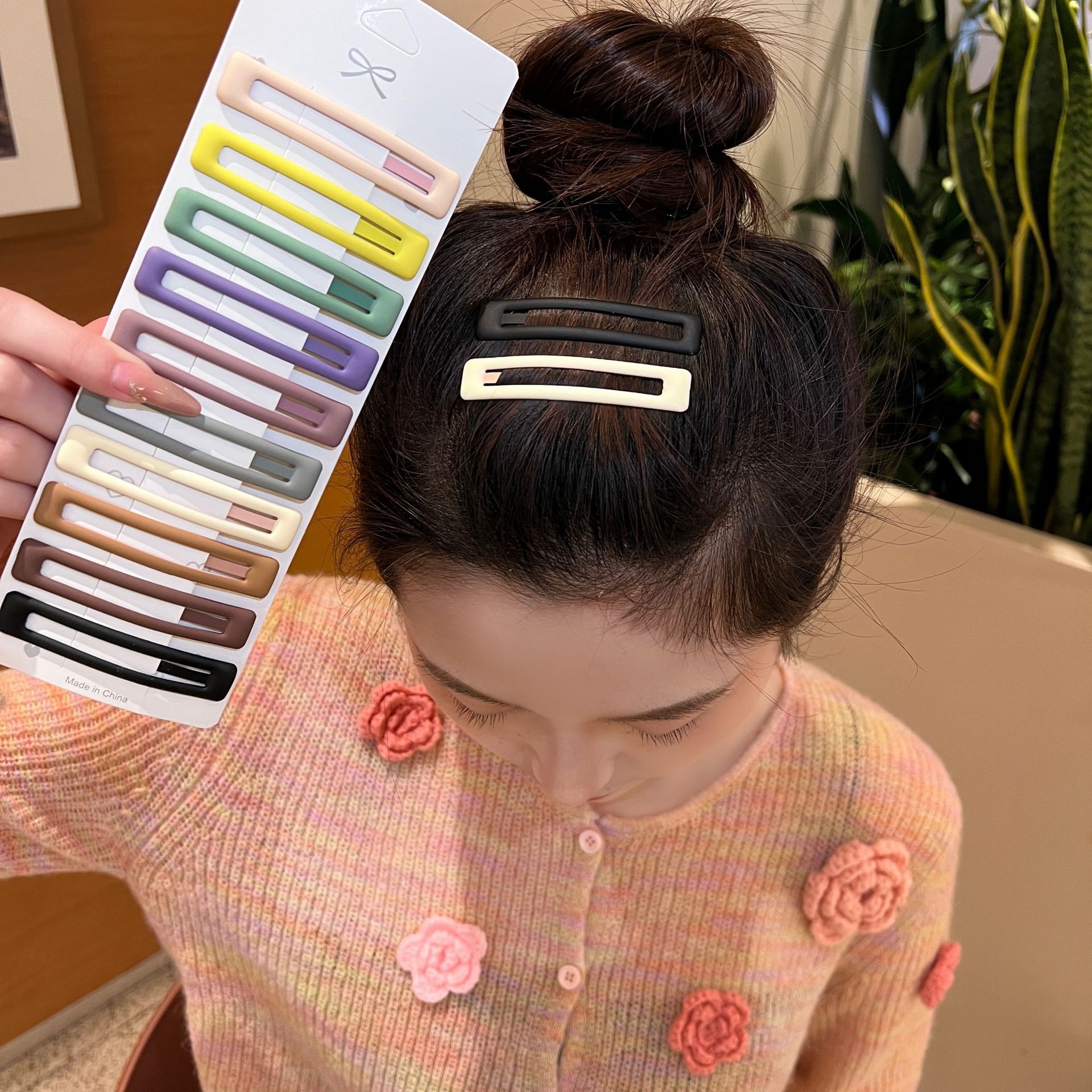 彩色BB夹刘海夹细条BB夹碎发夹百搭ins简约后脑勺碎发批发