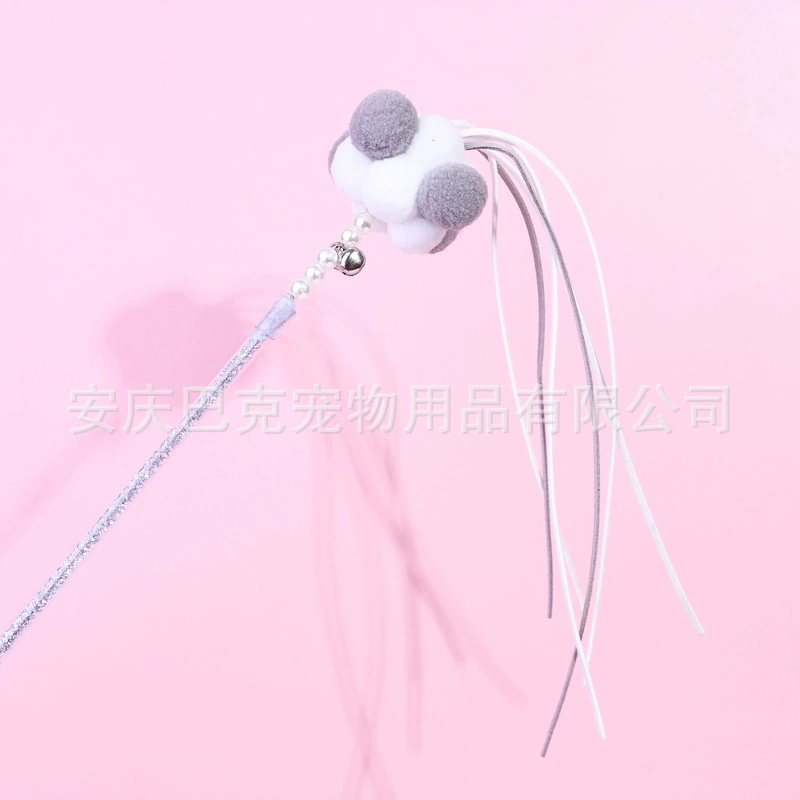 Фабрика прямая игрушка для кошек Фея кисточка кошачья палка устойчивая к укусам кисточка длинный шест кошачье перо колокольчик меховой шарик