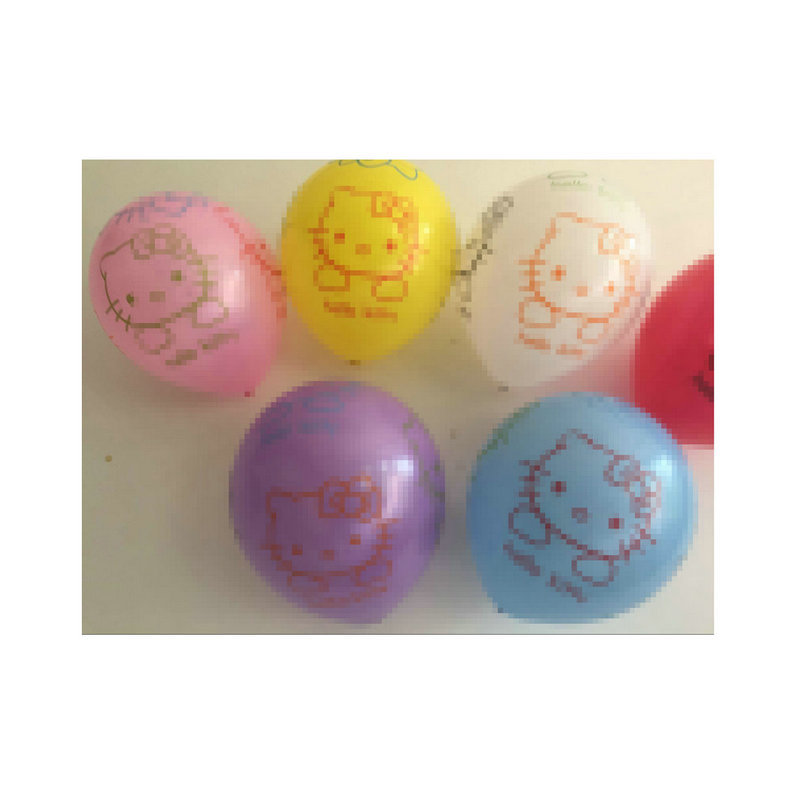 Производитель поставляет 2,8 г пятистороннюю смешанную картинку, анимацию, KT, украшение в виде кота, мультяшную сцену, круглый воздушный шар, заводское пятно, оптовая продажа