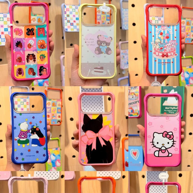 YQ universal interchangeable back panel liquid silicone iPhone 17 Pro Max phone case, cartoon full-cover, alternative to the same model 16 Pro YQ universal interchangeable back panel liquid silicone iPhone 17 Pro Max phone case, cartoon full-cover, alternative to the same model 16 Pro
