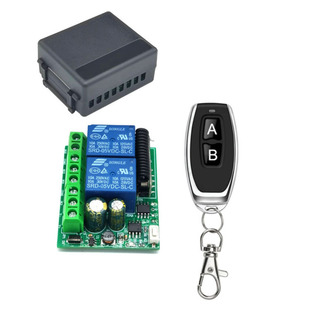 DC6V-30V wide voltage 2-way fiberglass control switch motor forward and reverse telescopic rod remote control switch LED light control 4