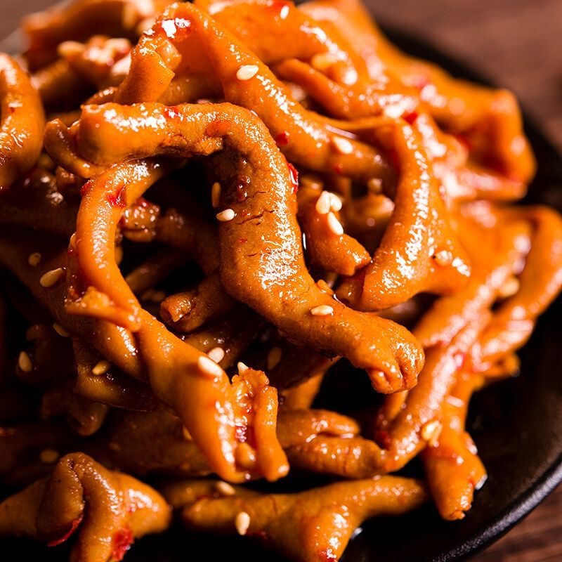 鸭肠藤椒香辣卤鸭肠追剧小零食开袋即食麻辣新鲜卤味十足鸭肠零食|undefined