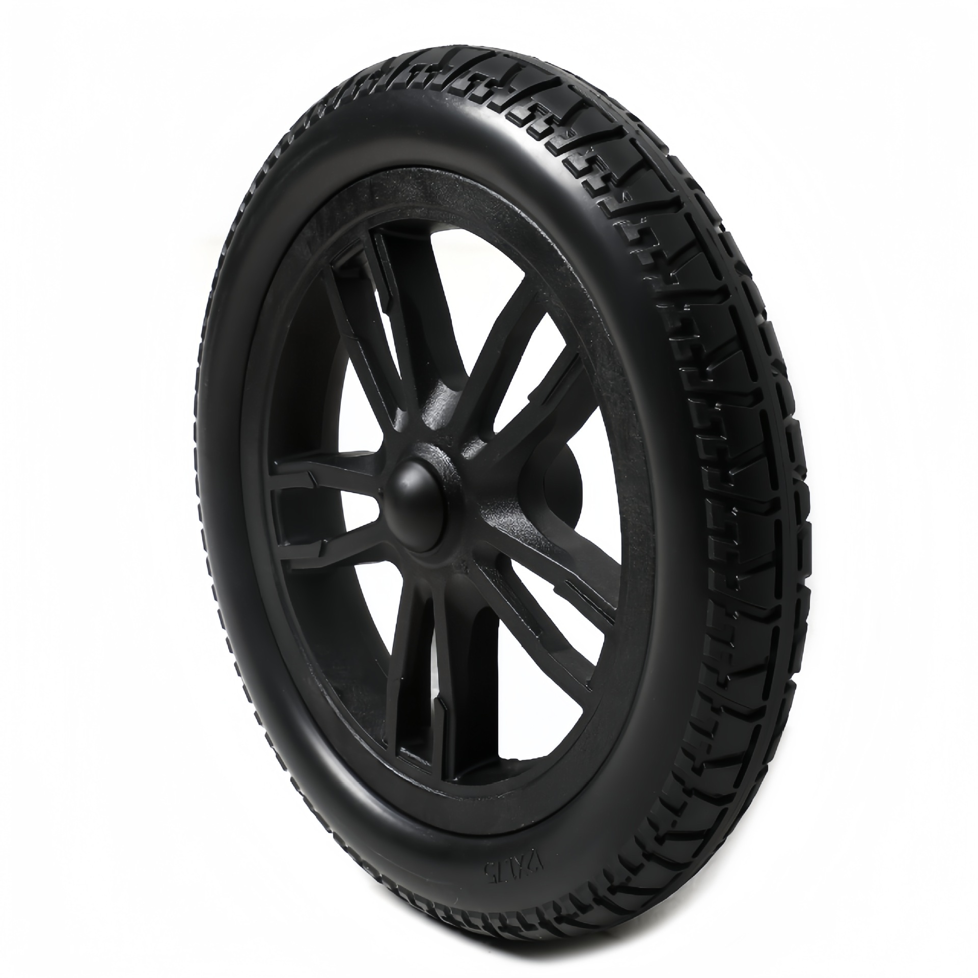 通用吉瑞贝珍好哥万通万向轮老人手推车轮子12寸聚氨酯实心