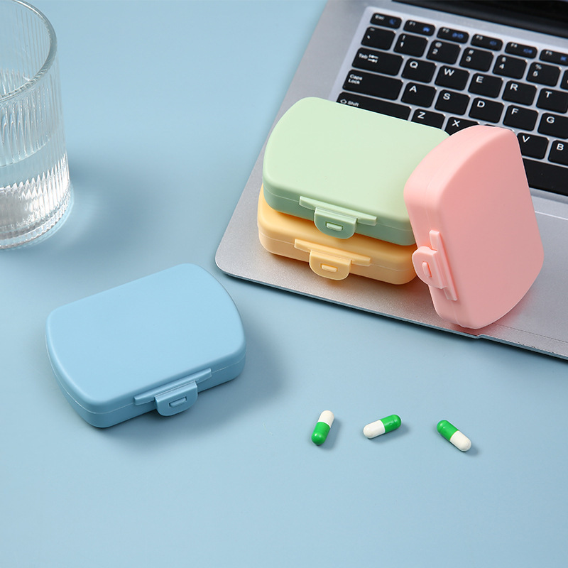 メーカー卸売り携帯新製品6格薬箱薬品分注箱ミニ錠剤収納箱プラスチック小薬箱|undefined