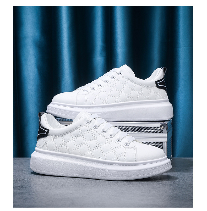 2023 été nouveaux hommes Mc Queen baskets étudiant respirant plate-forme booster chaussures pour hommes polyvalent à la mode blanc chaussures_voghion.com