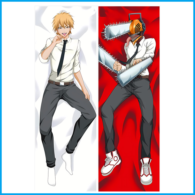 Chainsaw Man Kroppskudde - Anime Spel Kuddöverdrag