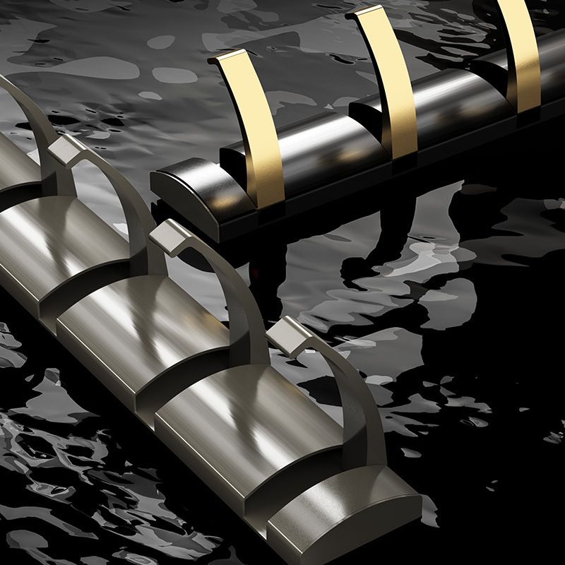 槍灰太空鋁隱形門後掛鈎壁掛可摺疊衛生間衣服牆上免打孔排鈎批發