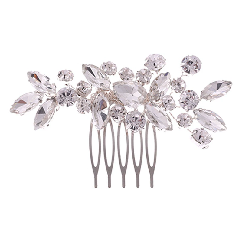 Оптовая продажа от производителя: простая свадебная расческа для волос с кристаллами, расческа с камнями, свадебный головной убор, женские аксессуары для невесты, креативные и модные.