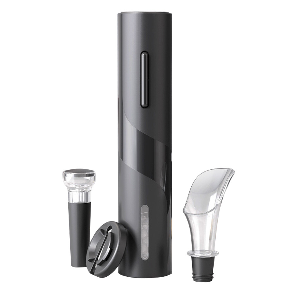 2022 nuevo juego de abrebotellas de vino, juego de caja de regalo multifuncional, juego de abrebotellas de vino eléctrico de plástico