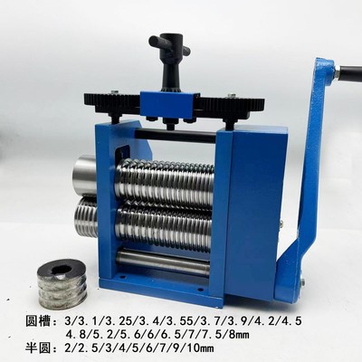 Prensa de tabletas europeas pequeña joyería manual prensador de tiras de mano semicircular prensador de alambre oro y plata herramientas de procesamiento equipos