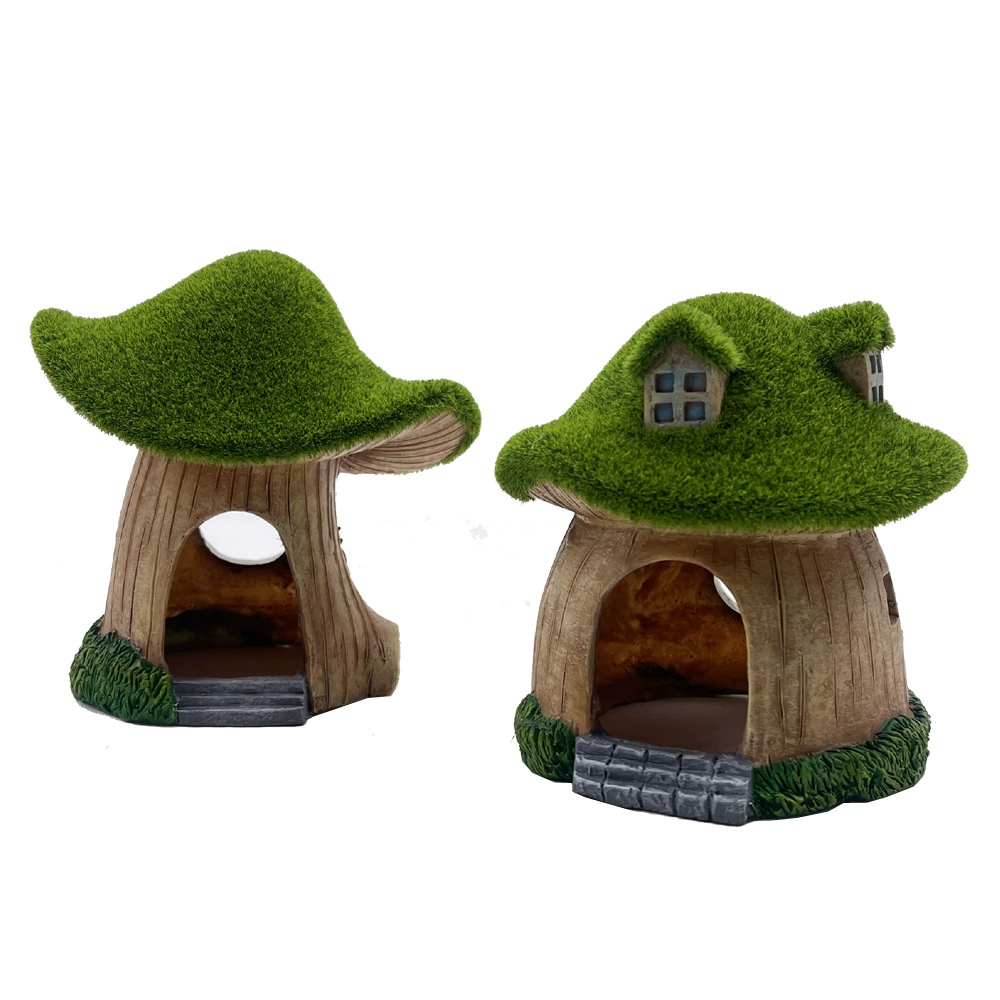 Аквариум искусственный Рокарий ландшафтный дизайн украшение набор камней пакет Размер аквариума украшения из смолы мох грибной дом