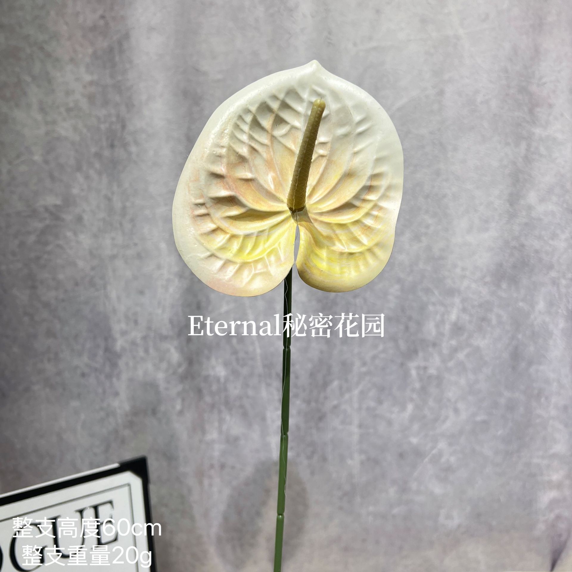 Palma pequeña de color amarillo claro