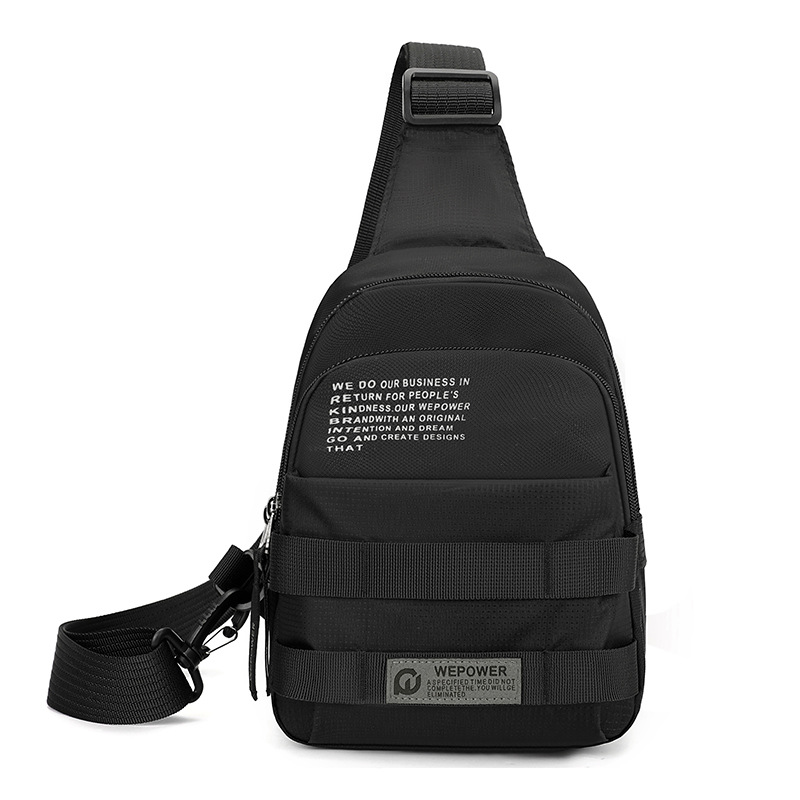 WEPOWER nuevo bolso de hombro resistente al desgaste para negocios de cercanías, bolso de pecho resistente al agua para viajes de ocio para hombres, portátil