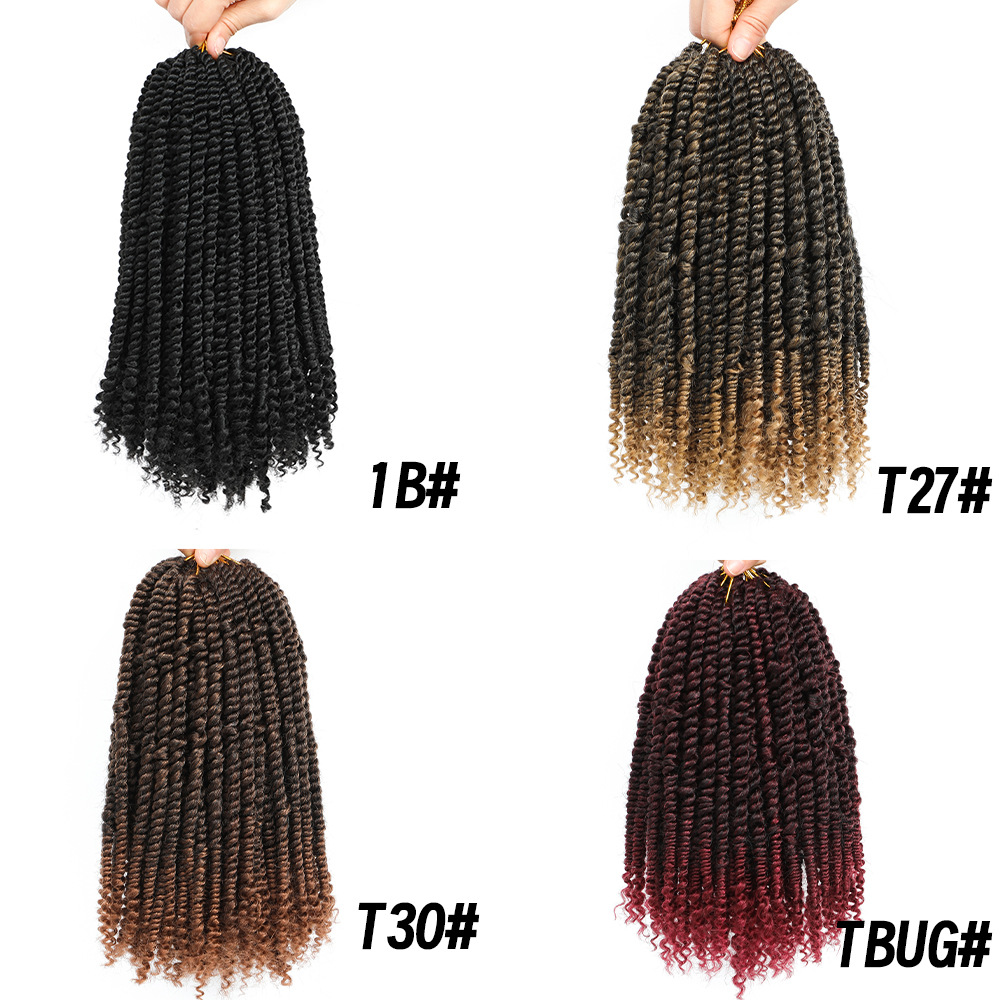 TEMU comercio exterior transfronterizo venta caliente Europa y América crochet fibra química Passion Twist Crochet Hair