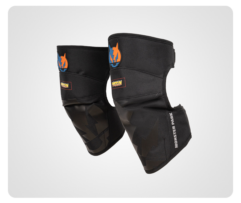 Monster Park Winter Knee Pads Motorcycle Men's Cycling Protective Gear Anti-Fall and Cold Windproof Leggings Warm and Windproof