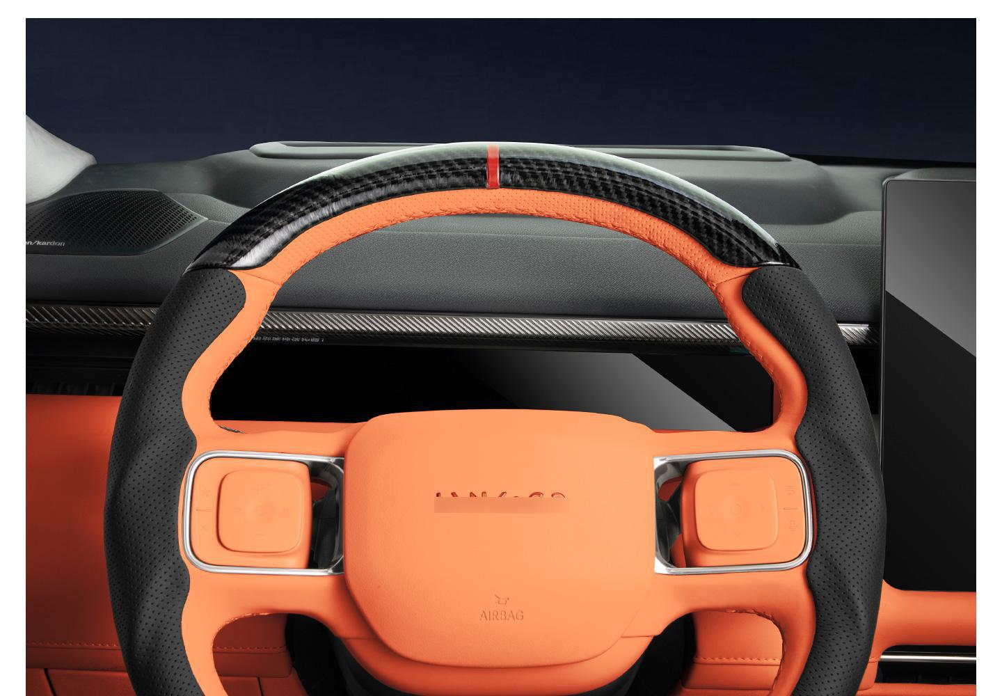 Suitable for Lynk & Co 900 Special Car Model, Three-Section Full-Cover Steering Wheel Cover, Car Handle Cover, Universal Accessory for All Seasons