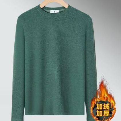 블랙 벨벳 일정한 온도 열 속옷 기모 두꺼운 내부 남성베이스 셔츠 반 높은 목 솔리드 컬러 긴 소매 티셔츠