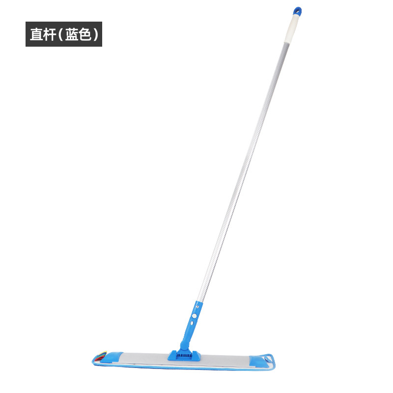 Mopa plana retráctil grande con cinta mágica para limpieza del hogar y hospitales, mopa para pisos con placa de aluminio y cierre adhesivo, de doble uso para limpieza en seco y húmedo.