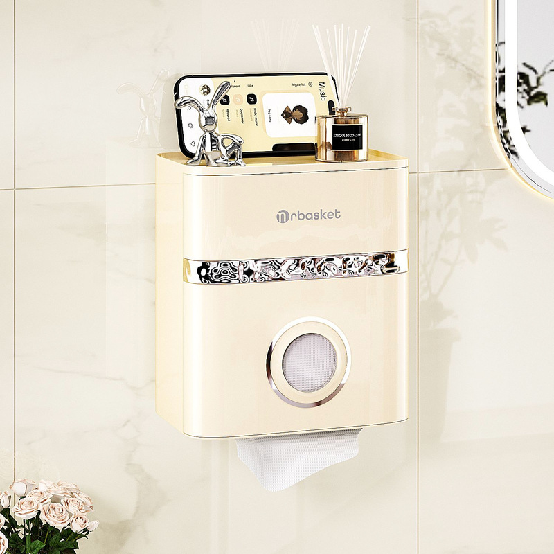 バスルームティッシュボックストイレハイエンド防水トイレットペーパーホルダーバスルーム特殊紙箱バスルームロール紙箱|undefined