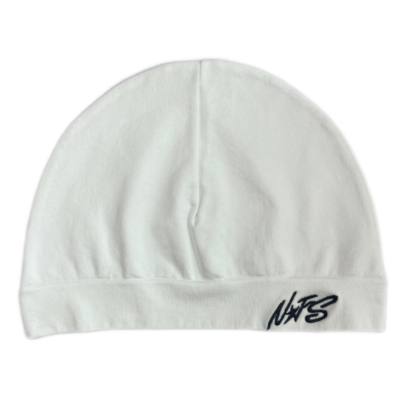 Other Letter Embroidery Beanie White