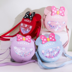 新しい子供のクロスボディバッグクロスボーダーかわいい女の子ギフトファッションミニラウンドバッグベビーショルダー小銭入れ