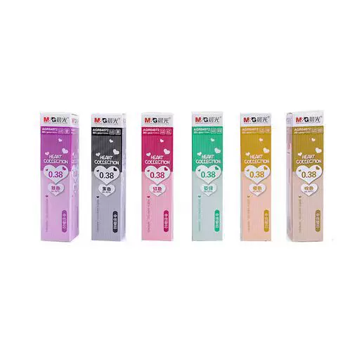 Morning&Light Agr64072 Colorful Gel Pen Refill 0.38mm Full Needle Tip Replacement Refill Multi-Color for Students