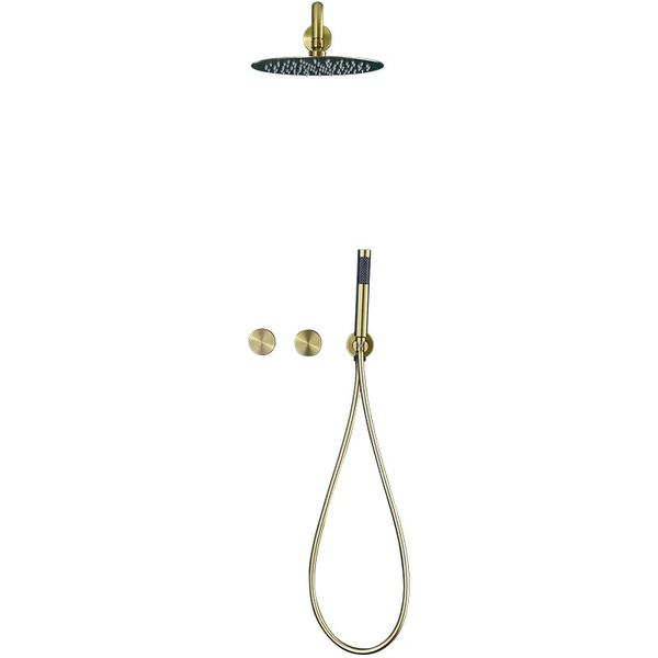 Brushed gold (10-inch stainless steel top spray)
