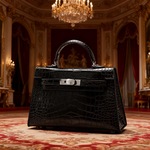 高级感轻奢小众包包女2025新款手提包鳄鱼纹凯莉包大容量通勤包