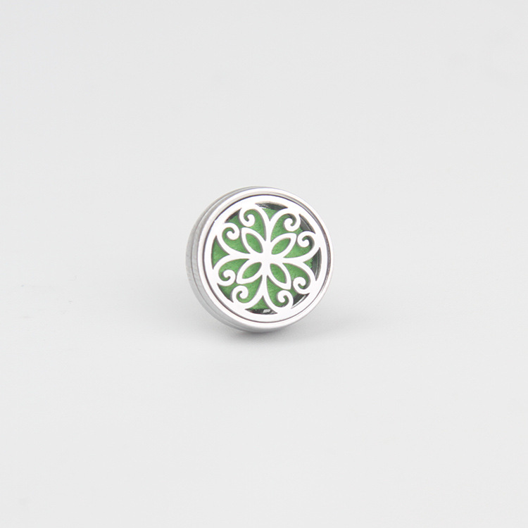 Aromaterapia piedra hebilla fragancia válvula de respiración clip Perfume Aceite Esencial pecho pin hebilla de acero inoxidable logotipo Hong Kong, Macao y Taiwán tiro especial image 11