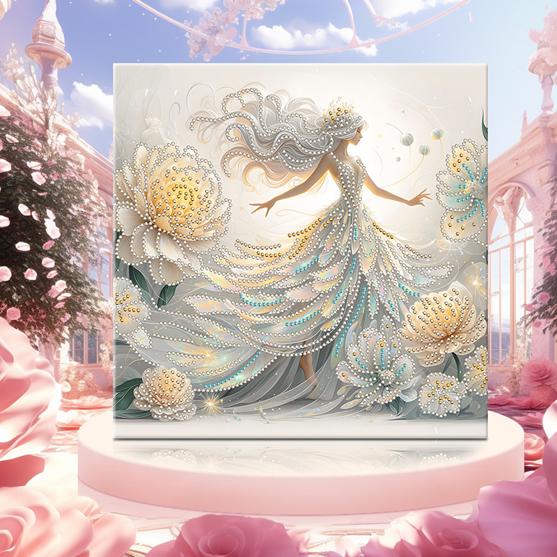 Va004 (30 * 30 cm + lienzo + marco trasero + paquete de materiales de herramientas)