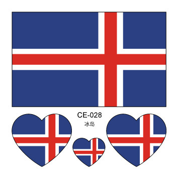 Colección completa de banderas nacionales Spot Juegos del Día Nacional Pegatinas de bandera de amor Pegatinas de tatuajes Pegatinas faciales impermeables para hombres y mujeres Pegatinas de actividad