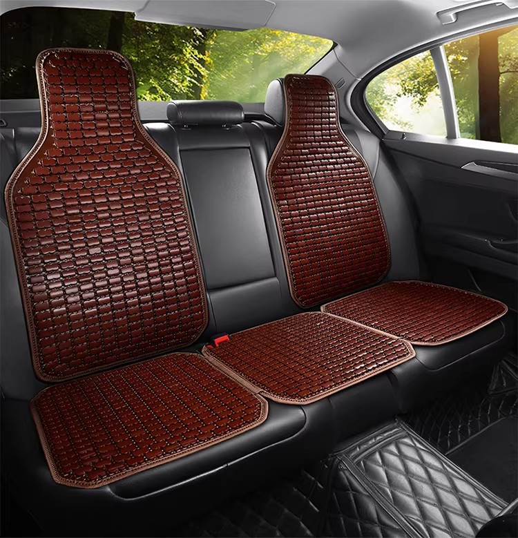Summer Cooling Mat Seat Cushion for Office Computer Chair, Summer Car Seat Cushion, Chinese-Style Mahjong Bamboo Mat Cooling Pad