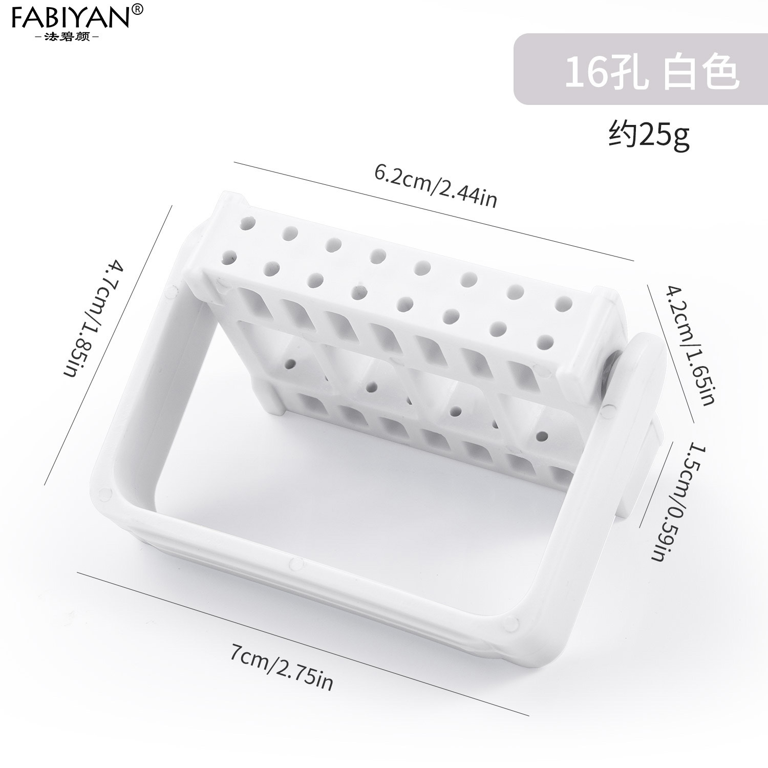 Nueva caja de almacenamiento de cabezal de molienda de 30 agujeros con cepillo de limpieza caja vacía herramientas de uñas de cerámica de acero de tungsteno dividido a prueba de polvo