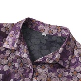 夏季新款天丝混纺七分袖衬衫凉爽poio领妈妈装薄开衫中老年女装，女装衬衫，妃慕昵服饰