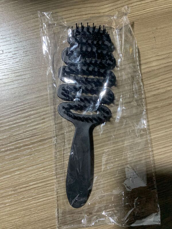 松ぼっくり猪毛ヘアケアコーム、ふわふわ加工品、頭部マッサージ、大きなカーブヘアスムージングコーム、ネット有名人コーム、カーリングヘアコーム|undefined