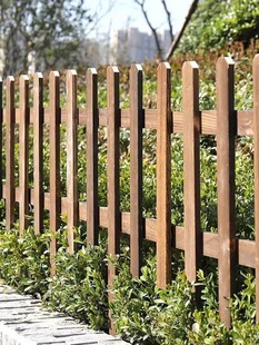 Anticorrosive Wood Fence Fence Garden Fence Vegetable Patch Vegetable Garden Wooden Fence Outdoor Guardrail Partition Anticorrosive Courtyard Fence