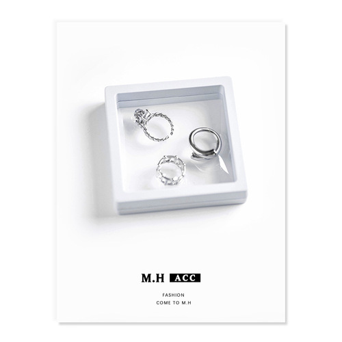 Jewelry storage box PE transparent film necklace bracelet ring earring dustproof accessories Instagram portable one-piece drop shipping