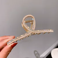 Южнокорейские модные товары, бусины из жемчуга, акула, заколка для волос, дизайнерская заколка для волос, простой и элегантный дизайн