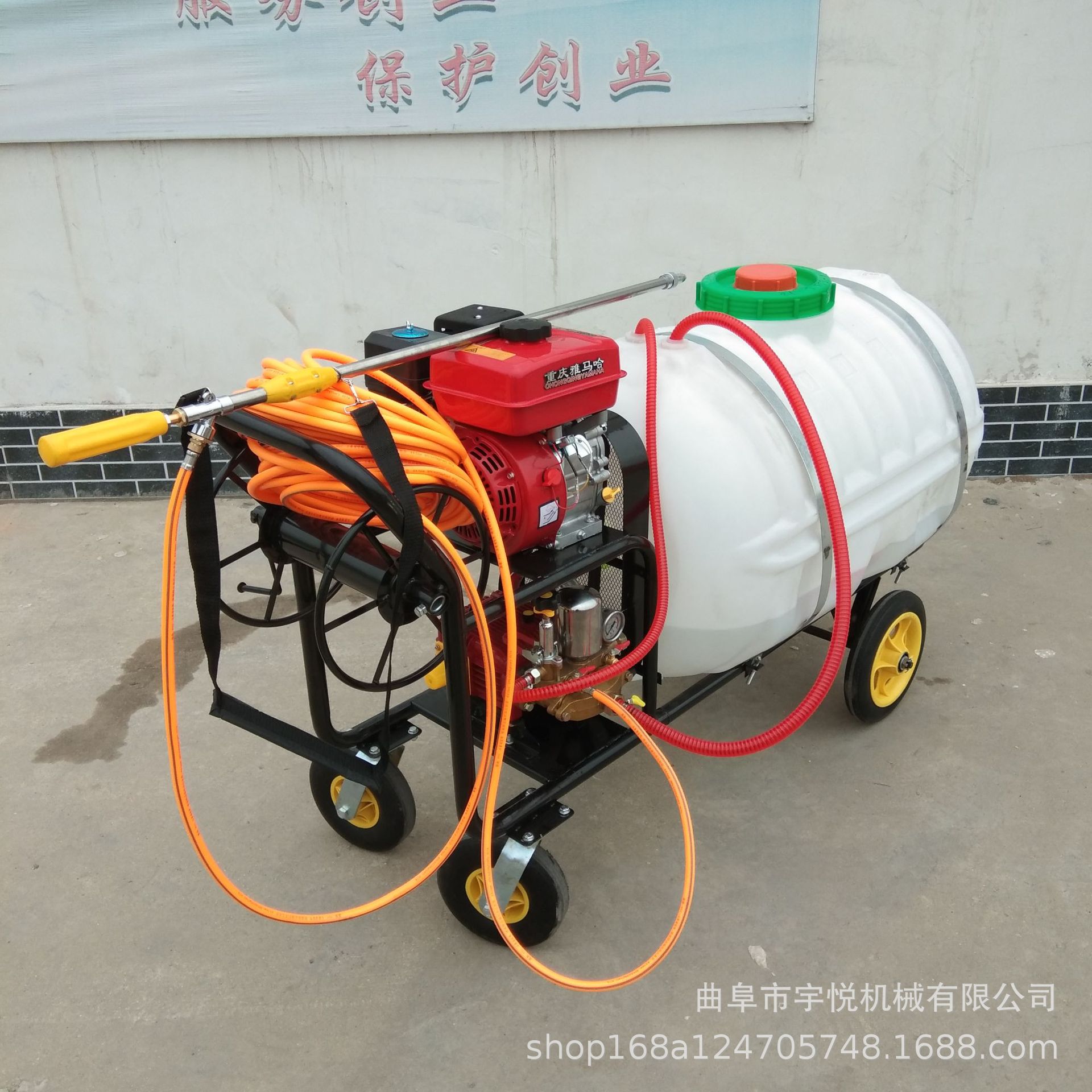 汽油手推打药机 便携式起树机 养殖场消毒喷雾器