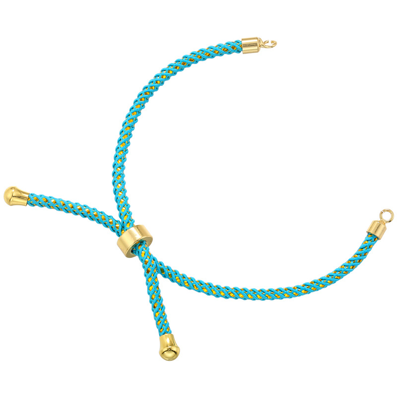 5g Weight Rope Jewelry Making Type Bracelets Classification 1 Piece Quantity rope, Brass Material Geometric Pattern Knitting Design Simple Style Style 1 Piece Simple Style Geometric Rope Brass Knitting Rope Jewelry Accessories 4