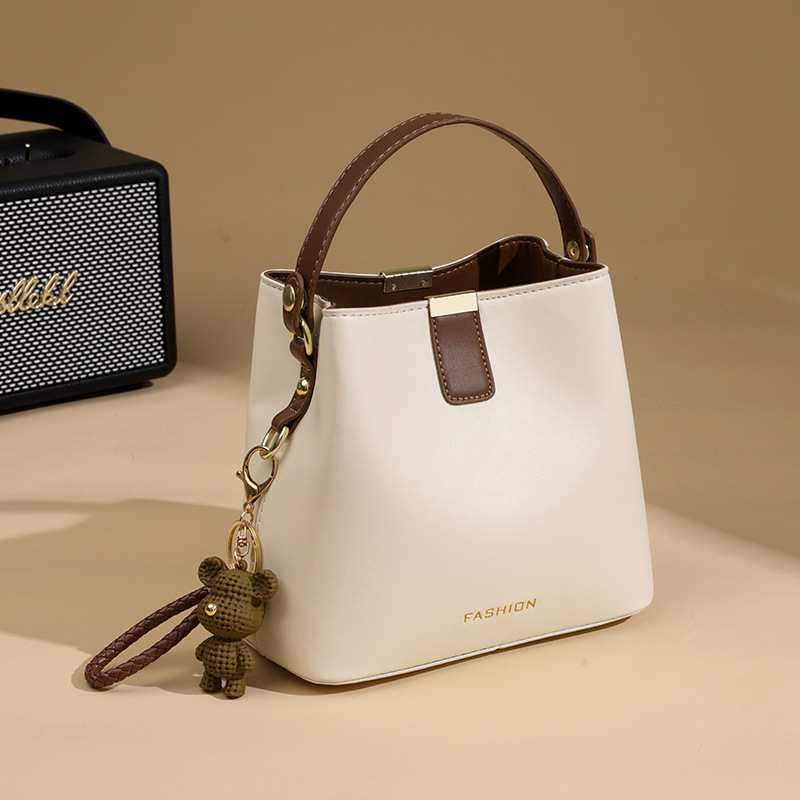 2025 Trendy Women's Small Bag - Spring/Summer Versatile Single Shoulder Crossbody Bag, Korean Style Textured Bucket Handbag