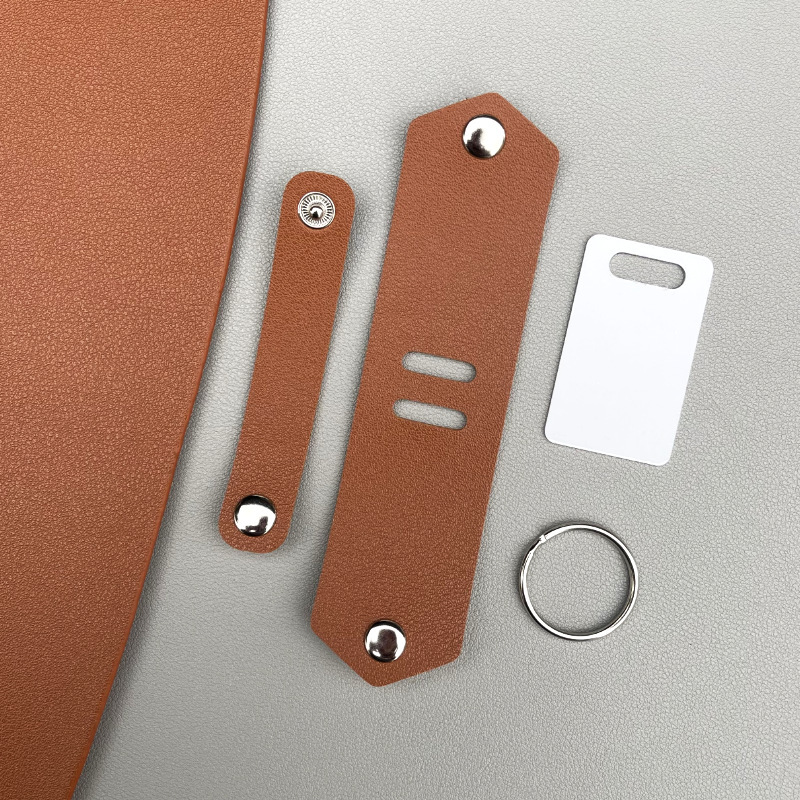 16g Weight Slip-on Clasp Closure Type Keychain Classification 1 Piece Quantity Daily Occasion Pu Leather, Aluminum sheet Material Solid Color Pattern Unisex Gender Simple Style Style Simple Style Solid Color Pu Leather Aluminum Sheet Unisex Slip-on Keychain 10