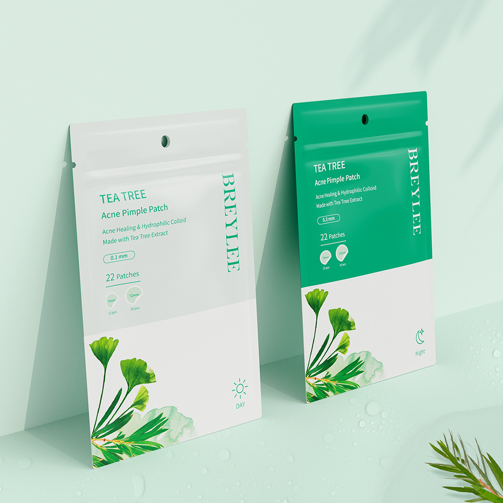 BREYLEE TEA TREE ACNE PIMPLE PATCH日用夜用貼0.1mm0.3mm/22pcs