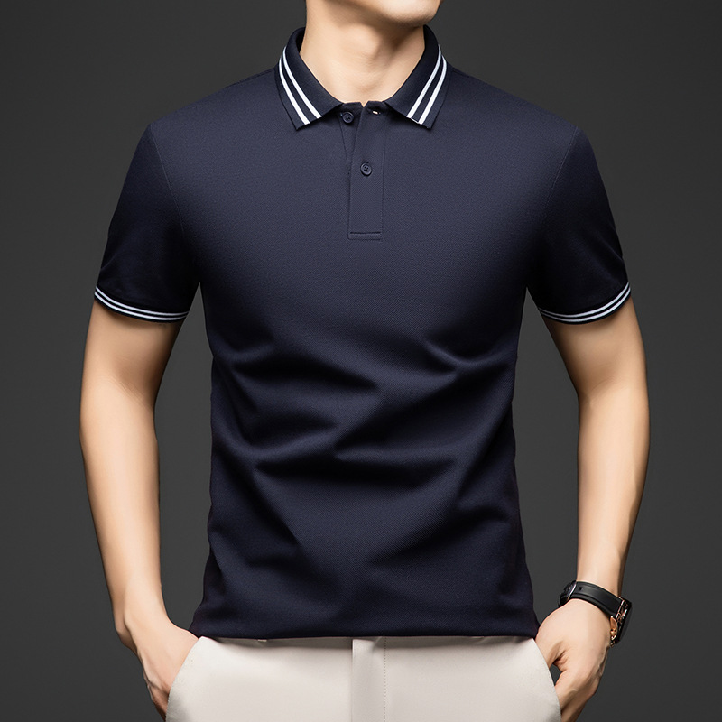 Cotton solid polo