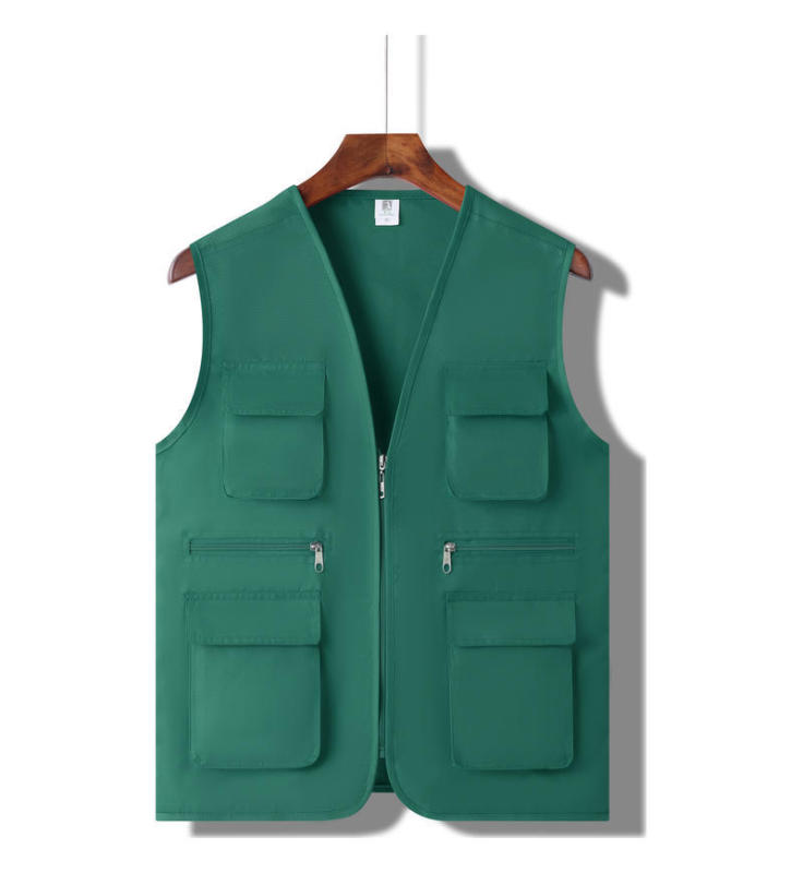 立体ポケット多ポケット広告党員馬甲はロゴ作業服釣り服監督ベストボランティアを制定した|undefined