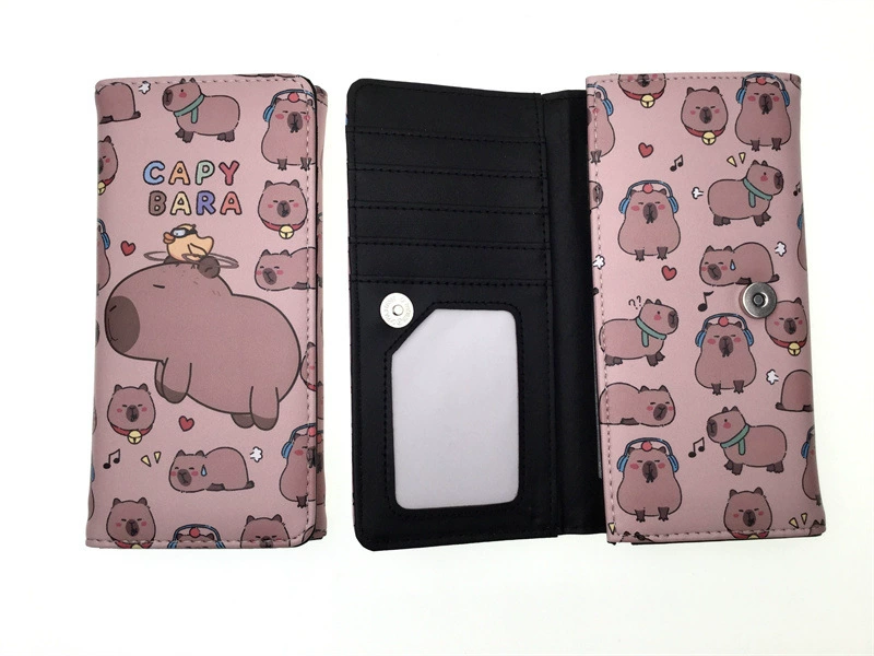 Длинный кожаный кошелек? polyurethane card holder with zipper, интернет-селебрити