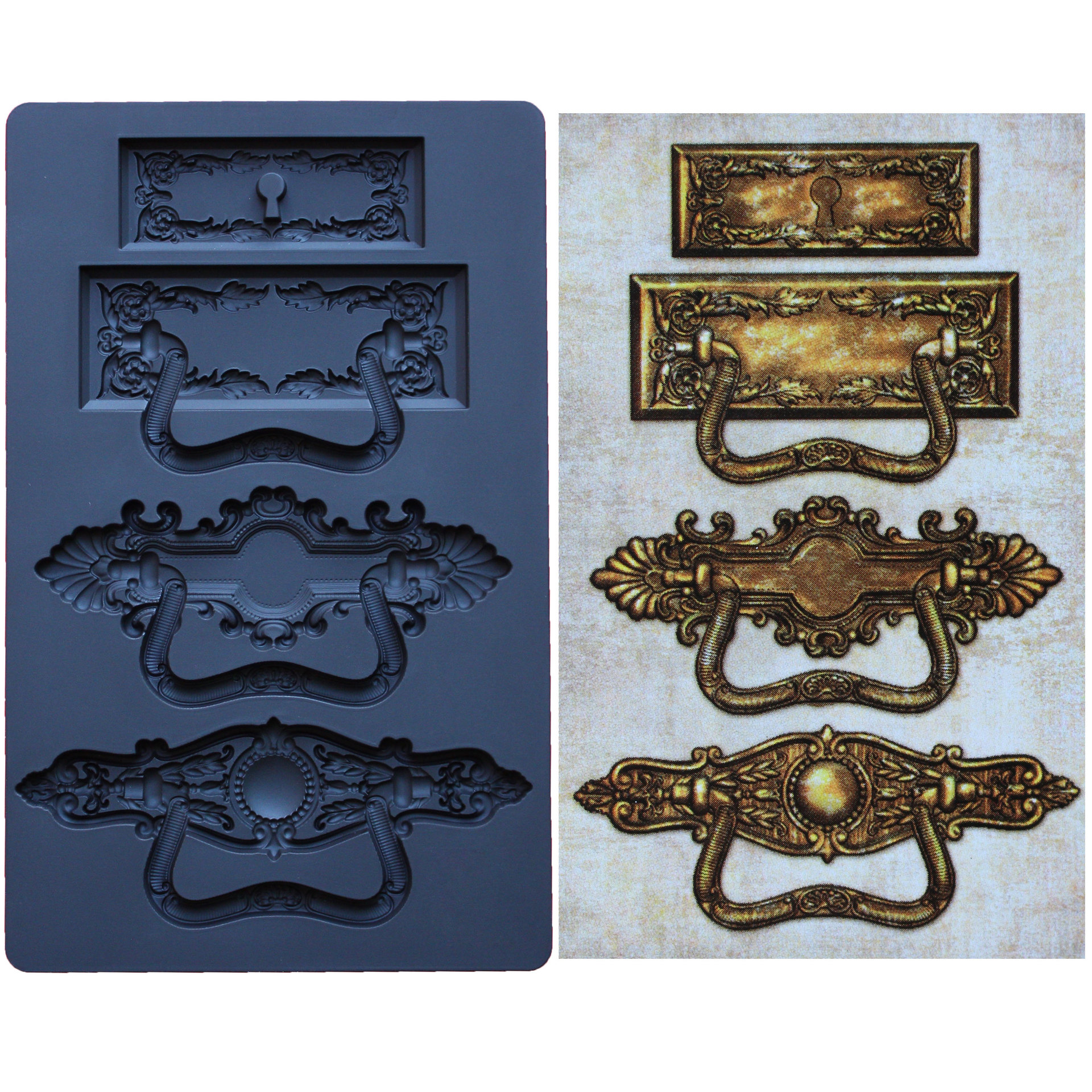 New Baking Tools Door Decoration Totem Hardware Hardware Chocolate Flip Sugar Chocolate Cake Silicone Mold