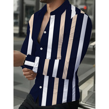 F 65786 Wood grain slim men's shirt ľм�������г���